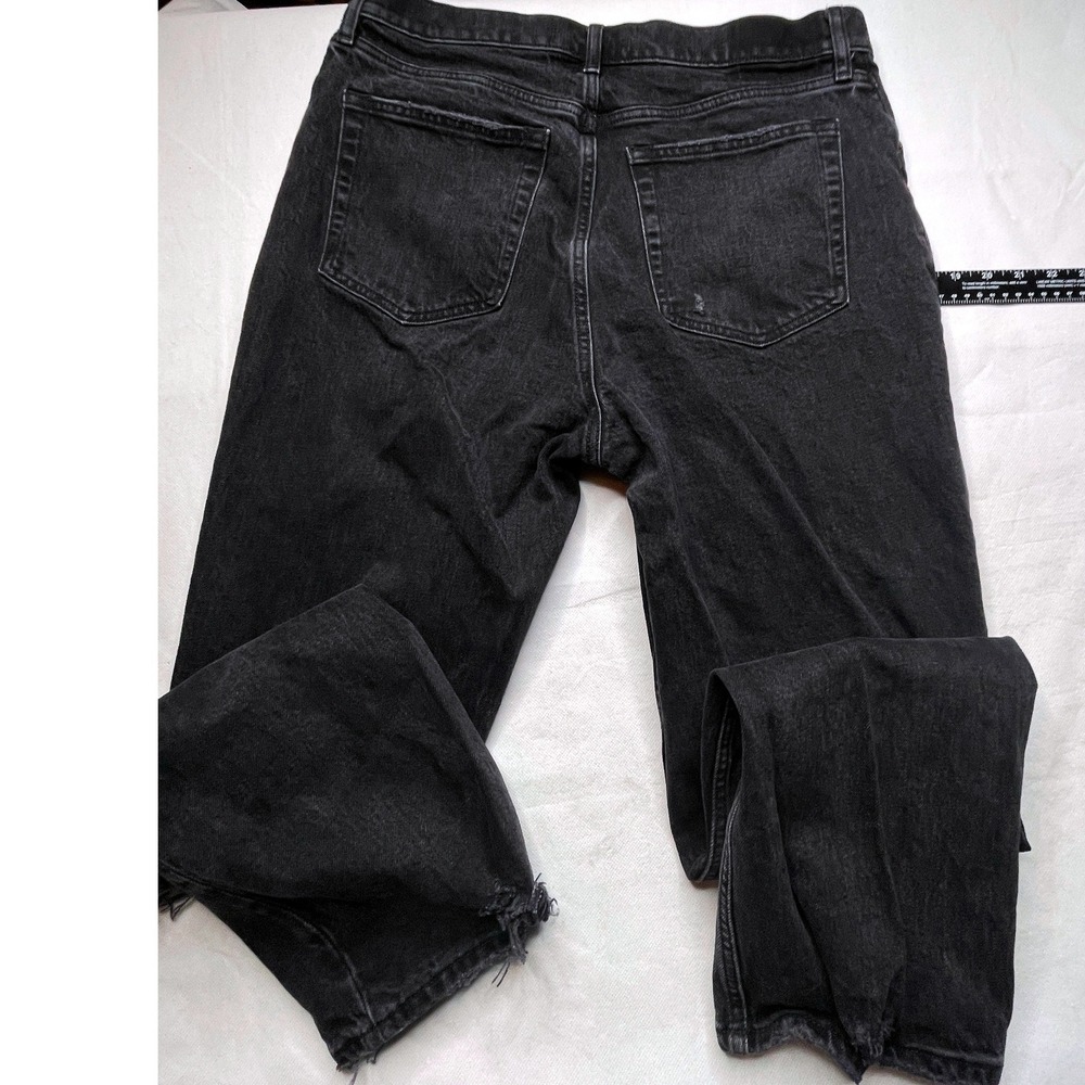 Abercrombie & Fitch Jeans WOMENS 32/14R 90s Straight Ultra High Rise Distressed - Picture 15 of 16